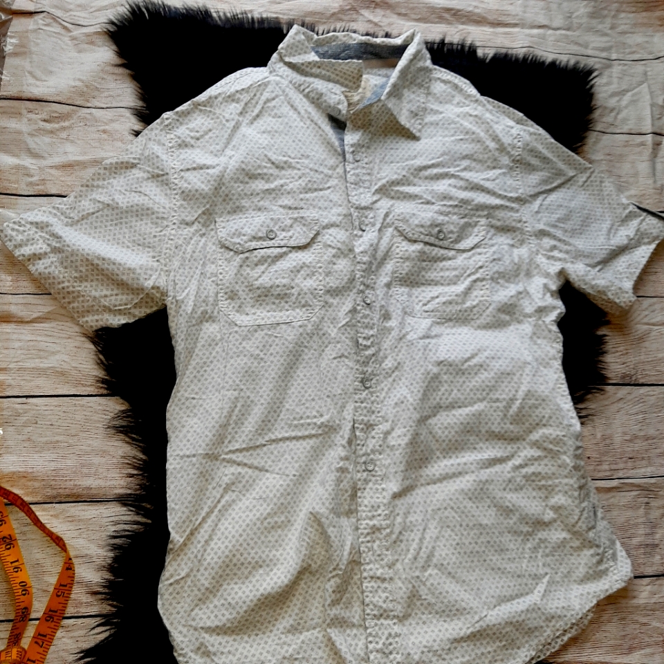 Pd & C Mens Patterned Button Down